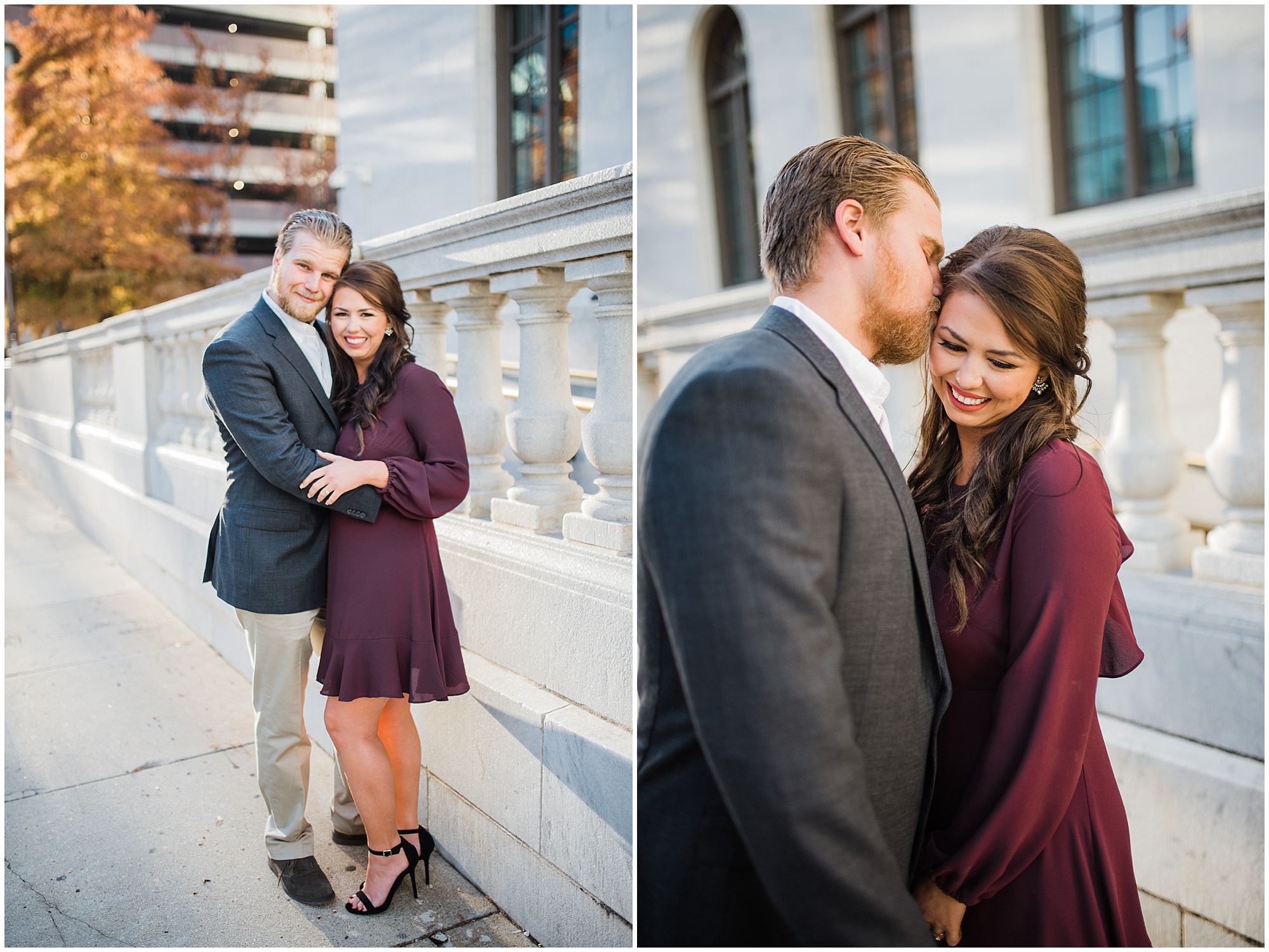 Jena and Brandon || Wedding Photographer || Downtown Engagement Session || Birmingham, AL